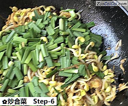 炒合菜做法第六步骤