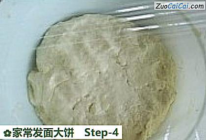 家常发面大饼做法第四步骤