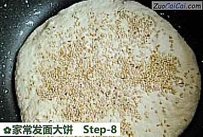 家常发面大饼做法第八步骤