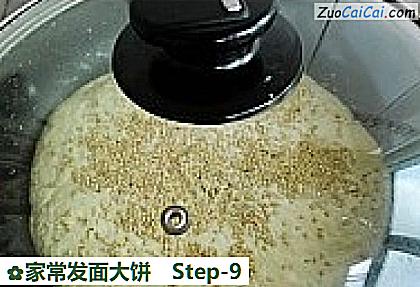 家常发面大饼做法第九步骤