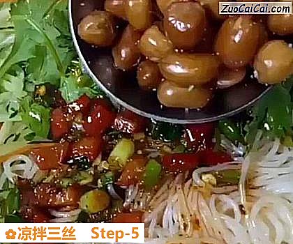 凉拌三丝做法第五步骤