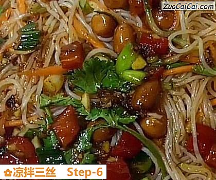 凉拌三丝做法第六步骤