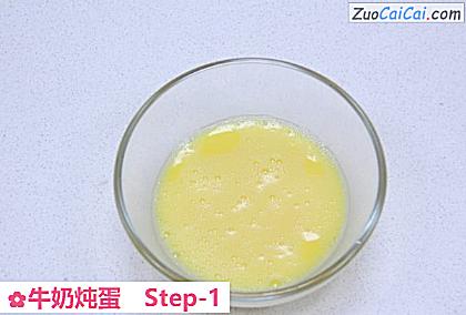 牛奶炖蛋做法第一步骤