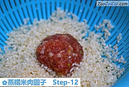 蒸糯米肉圆子做法第十二步骤