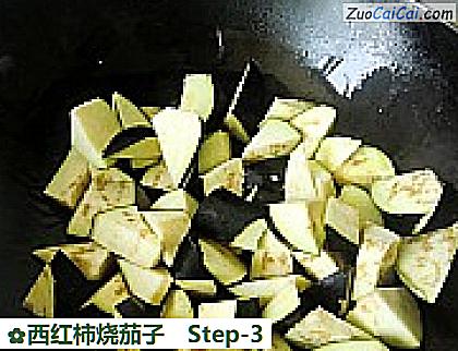 西红柿烧茄子做法第三步骤