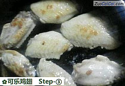 可乐鸡翅做法第三步骤
