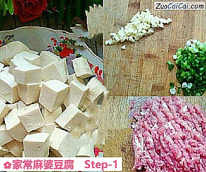 家常麻婆豆腐做法第一步骤
