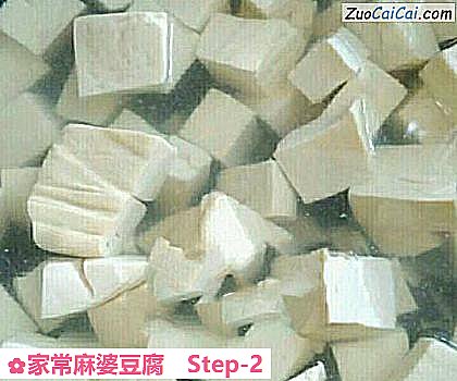 家常麻婆豆腐做法第二步骤