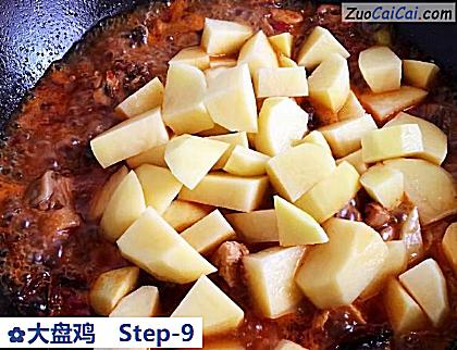 大盘鸡做法第九步骤