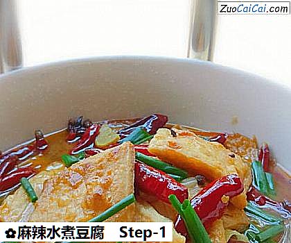 麻辣水煮豆腐做法第一步骤