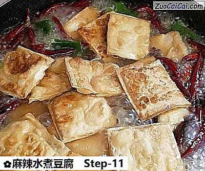 麻辣水煮豆腐做法第十一步骤