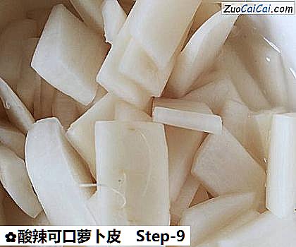酸辣可口萝卜皮做法第九步骤