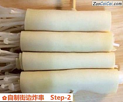 自制街边炸串做法第二步骤