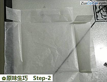 原味生巧做法第二步骤