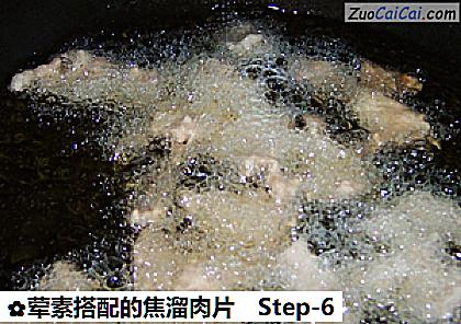 荤素搭配的焦溜肉片做法第六步骤