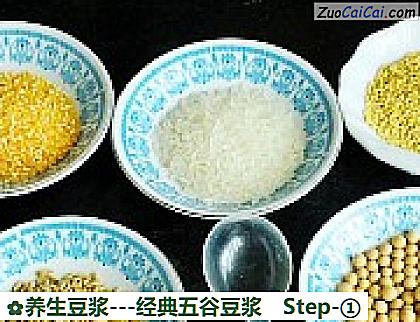 养生豆浆做法第一步骤