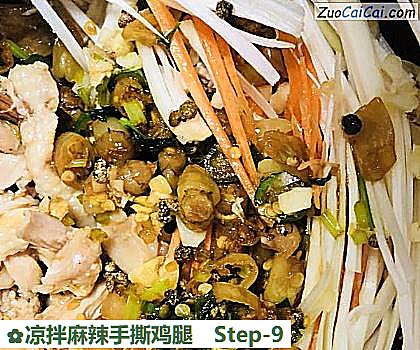 凉拌麻辣手撕鸡腿做法第九步骤