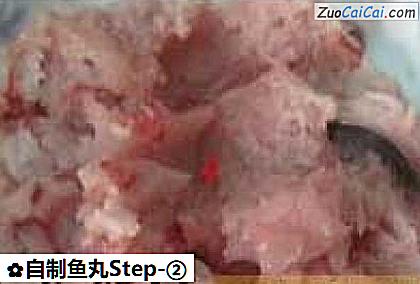 自制鱼丸做法第二步骤