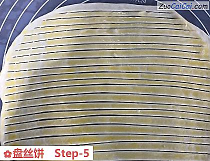 盘丝饼做法第五步骤