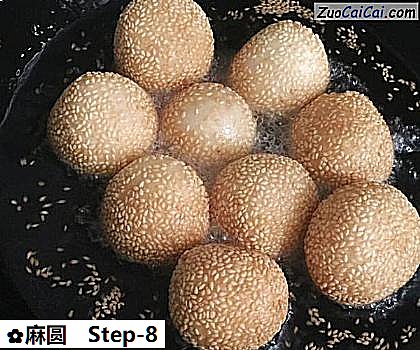 麻圆做法第八步骤
