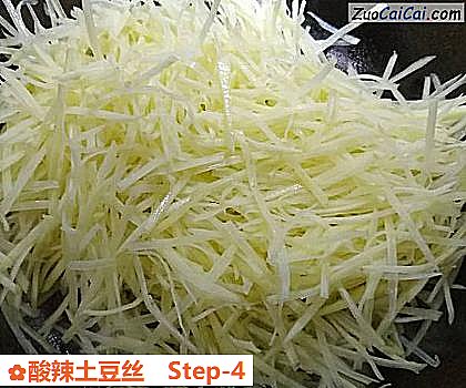 酸辣土豆丝做法第四步骤