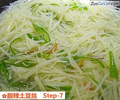 酸辣土豆丝做法第七步骤