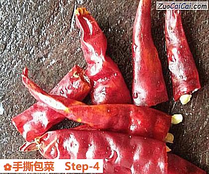 手撕包菜做法第四步骤