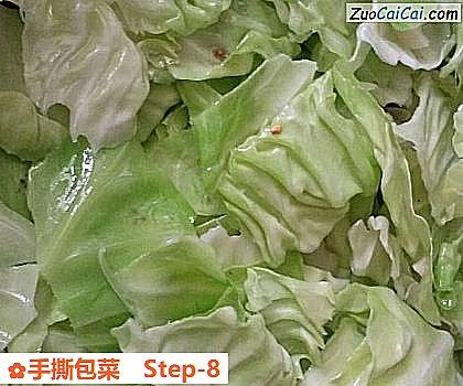 手撕包菜做法第八步骤