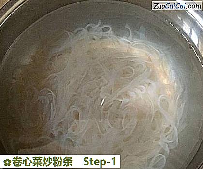 卷心菜炒粉条做法第一步骤