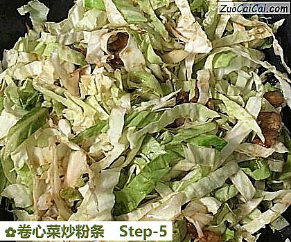 卷心菜炒粉条做法第五步骤