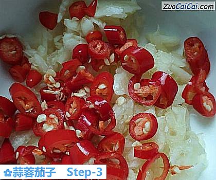蒜蓉茄子做法第三步骤
