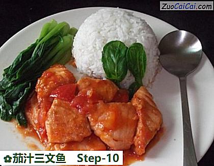 茄汁三文鱼做法第十步骤