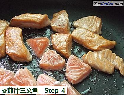 茄汁三文鱼做法第四步骤