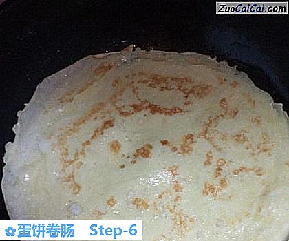 蛋饼卷肠做法第六步骤