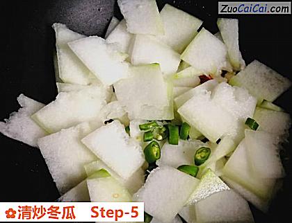 清炒冬瓜做法第五步骤
