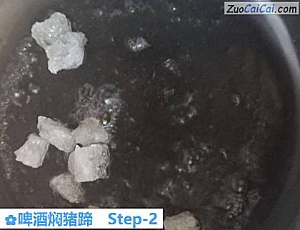 啤酒焖猪蹄做法第二步骤