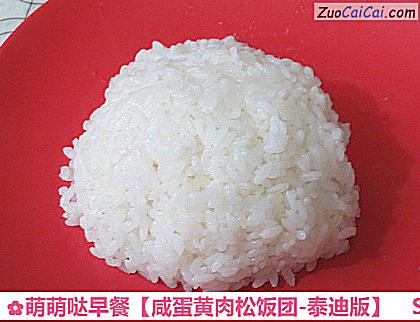 咸蛋黄肉松饭团-泰迪版做法第五步骤