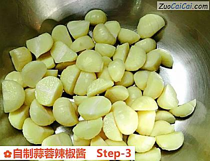 自制蒜蓉辣椒酱做法第三步骤