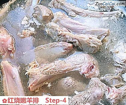 红烧嫩羊排做法第四步骤