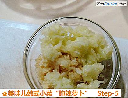 美味儿韩式小菜“腌辣萝卜”做法第五步骤