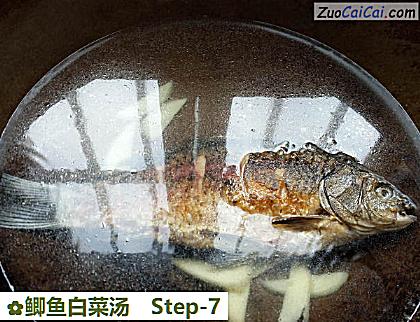 鲫鱼白菜汤做法第七步骤