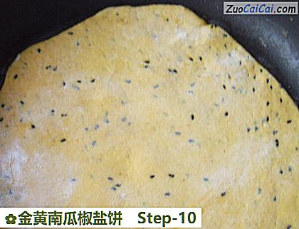 金黄南瓜椒盐饼做法第十步骤