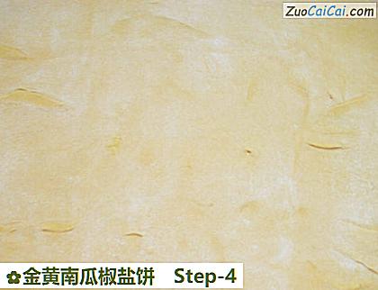 金黄南瓜椒盐饼做法第四步骤