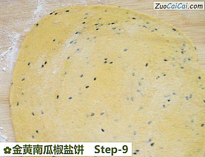 金黄南瓜椒盐饼做法第九步骤