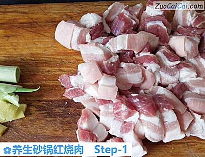 养生砂锅红烧肉做法第一步骤