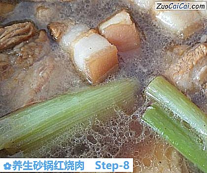 养生砂锅红烧肉做法第八步骤