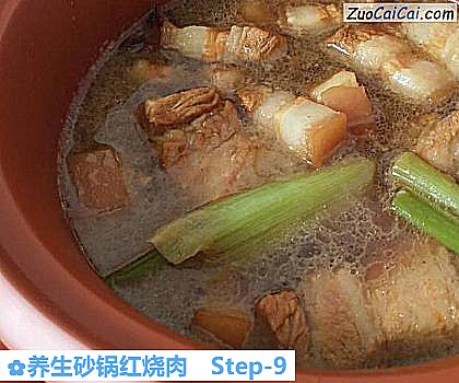 养生砂锅红烧肉做法第九步骤