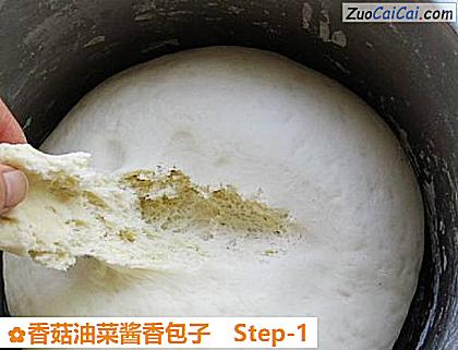 香菇油菜酱香包子做法第一步骤