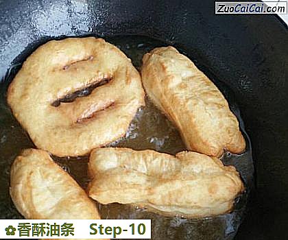 香酥油条做法第十步骤