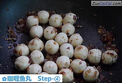 咖喱鱼丸做法第四步骤